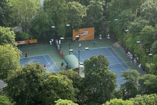 sân tennis vườn mai ecopark