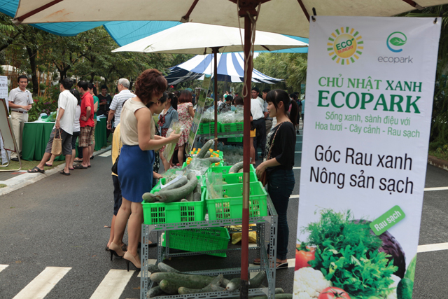 chợ cuối tuần Eco Sunday tại ecopark